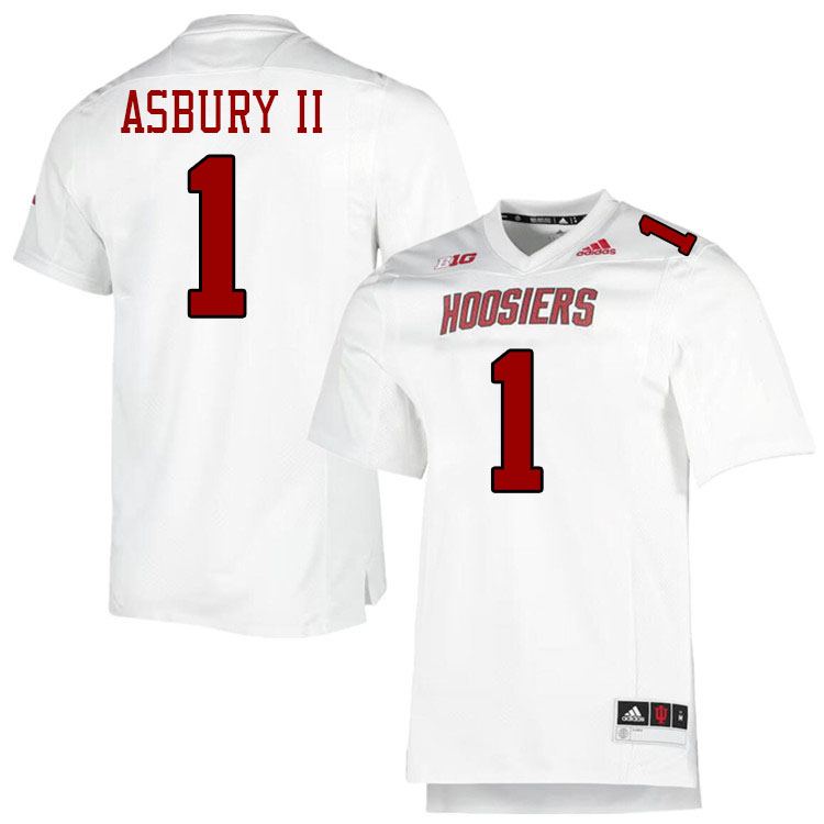 #1 Shawn Asbury II Indiana Hoosiers Football Jeresys College Apparels,Uniforms Stitched-Throwback Wh